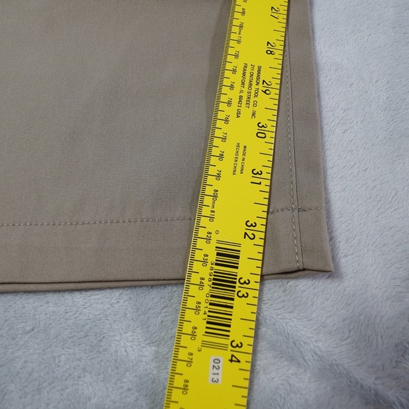 Copper & Oak Mens Tech Pants Sz 36 x 34 Tan Stretch Performance Zip Cargo Pocket - Picture 5 of 16